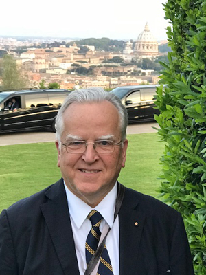 Ruckdeschel arrives for the Fourth International Vatican Conference in Rome.