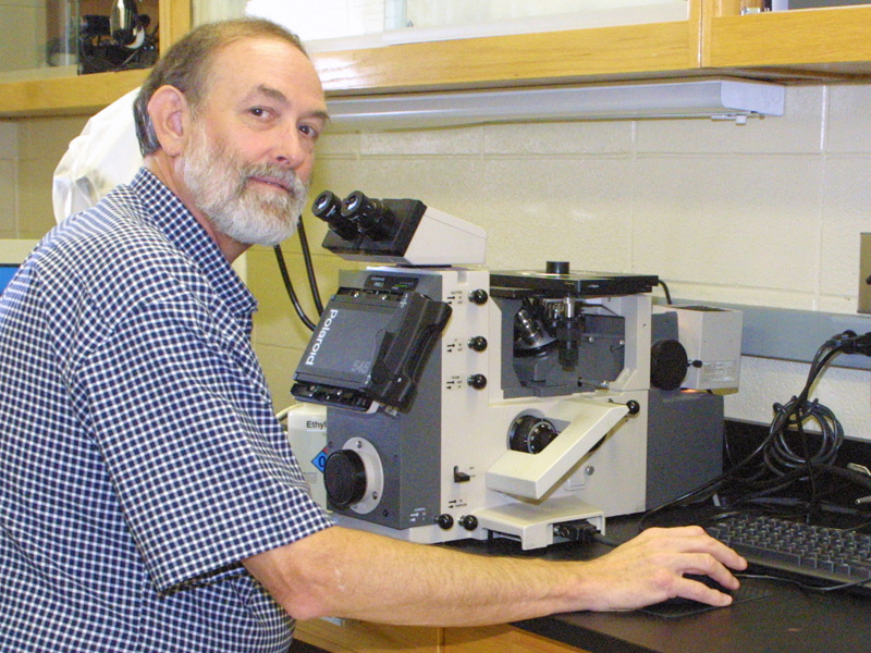 Zardiackas is pictured in the materials testing lab located in the School of Dentistry.