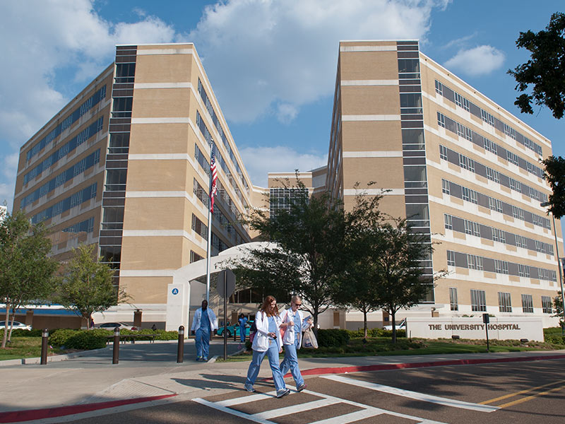 University Hospital on the campus of the University of Mississippi Medical Center