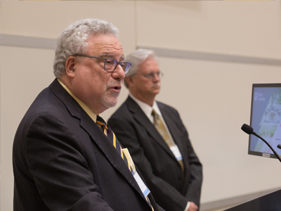 Dr. Steven R. Goodman, vice chancellor for research at UTHSC, encouraged researchers in attendance to find collaborators at the conference and apply for one of two CORNET Awards that will be available.