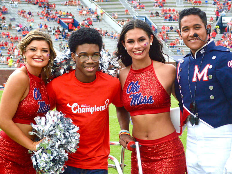 Video: Ole Miss band spells out support for Batson