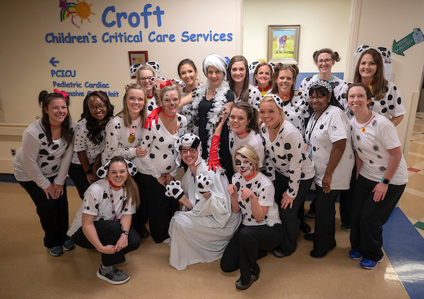 "101 Dalmatians" was the theme for the PICU care team.