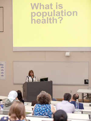 Helitzer delivered the third annual Distinguished Population Health Lectureship at the University of Mississippi Medical Center friday. Helitzer, now dean of the College of Health Solutions at Arizona State University, was the founding dean of the College of Population Health at the University of New Mexico.