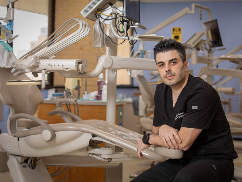 Fourth-year dental student Alper Coban will graduate in May with plans to practice at a friend and colleague's clinic in Texas.