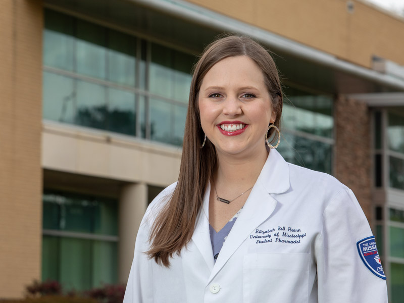 Elizabeth Hearn will graduate with her Pharm. D. from UMMC, but she'll be back in July for residency.