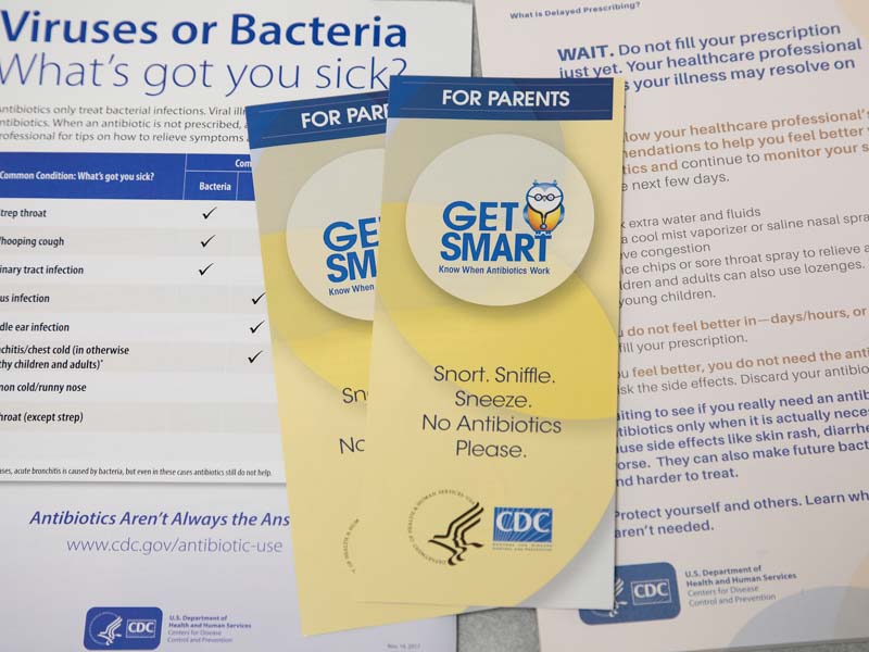 Providers in the Department of Family Medicine are promoting the appropriate use of antibiotics by educating patients about viruses and bacteria.