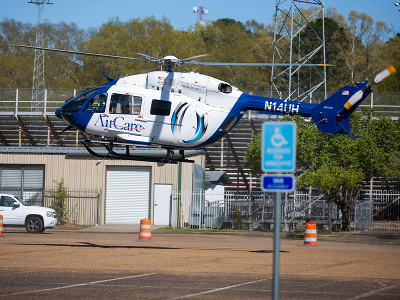 UMMC's AirCare is the state's most advanced medical helicopter transport.