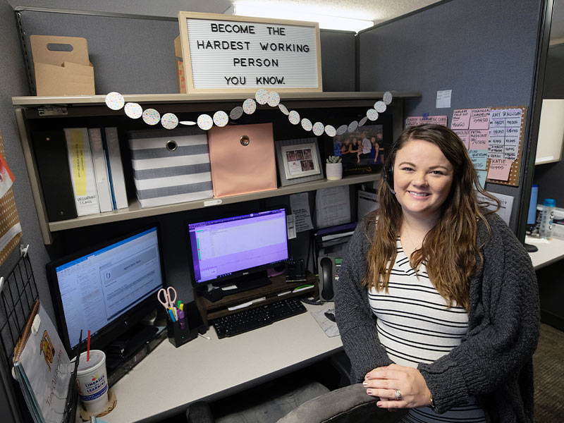 Bailey Stanford is a member of the pediatric surgery scheduling team.