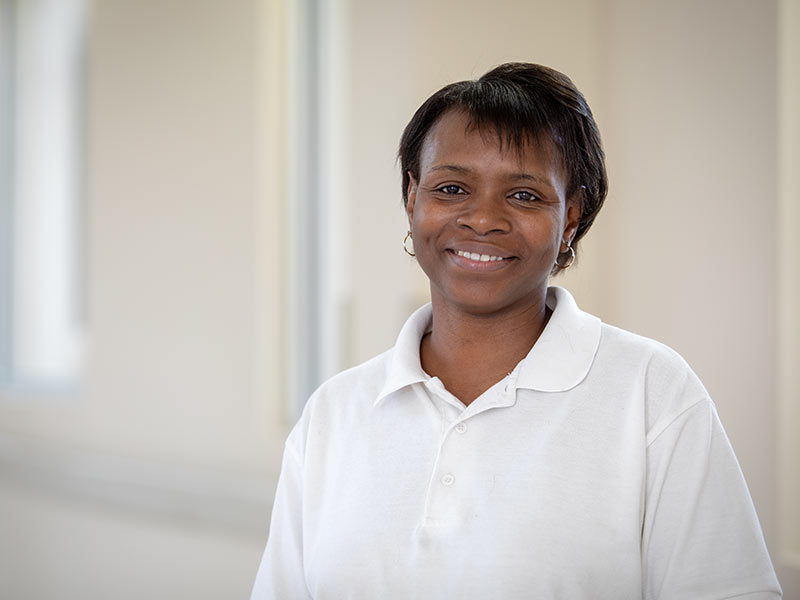 Lillie Bledsoe is a housekeeper in Environmental Services at UMMC Grenada.