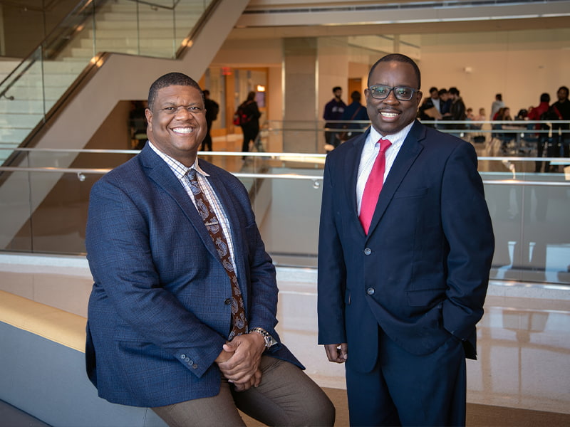 Portrait of Dr. Demondes Haynes and Dr. Dan Coleman