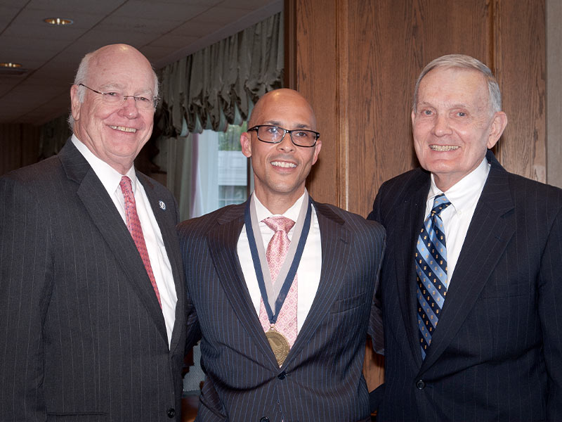 Portrait of Dr. James Keeton, George Russell and Dr. James Hughes