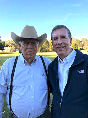 Portrait of Marty Tucker with his father.