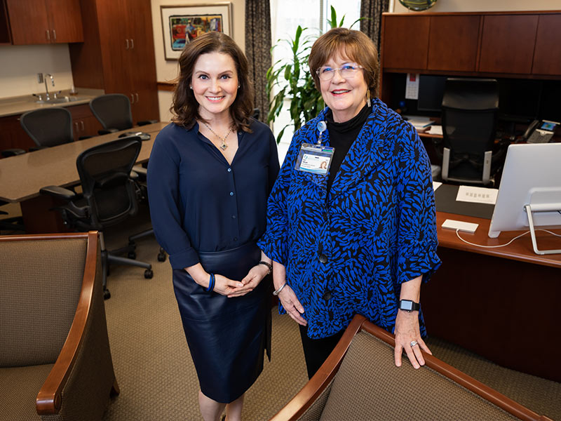 Portrait of Adrienne Murray, left, and Terri Gillespie.