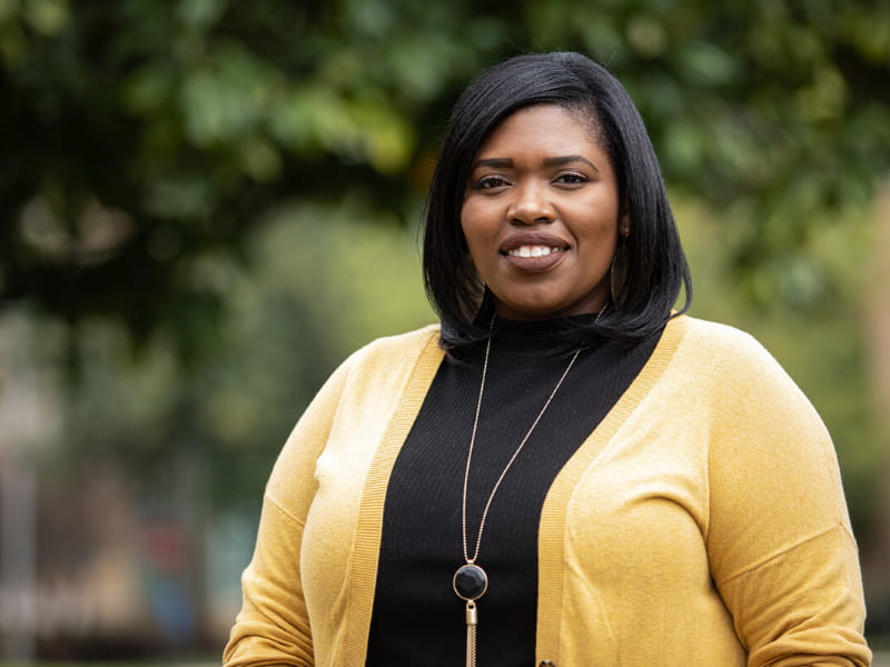 Deidra Morgan, currently in the fourth year of the D.N.P. program, is using the scholarship to support her project on asthma management in schools.
