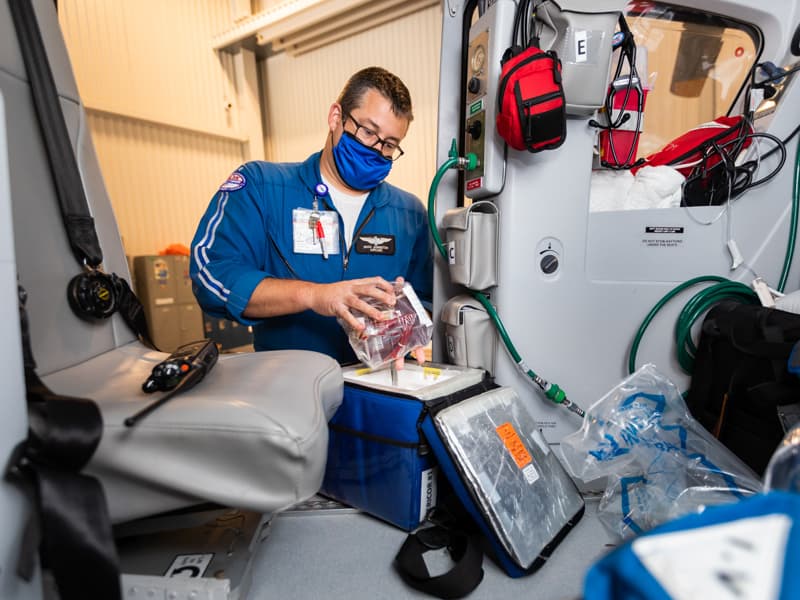 When seconds count, AirCare brings blood to critically ill patients -  University of Mississippi Medical Center