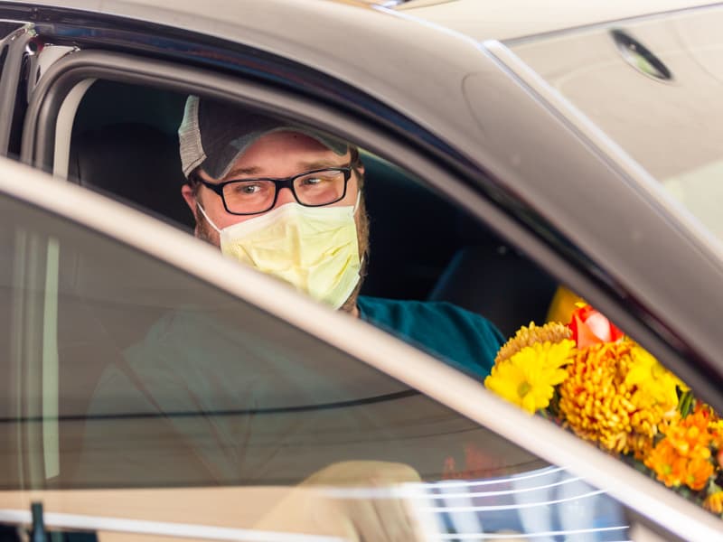 Timothy Hudson of Raleigh was discharged Oct. 26 from the Medical Center, the 1000th patient treated at UMMC for COVID-19.