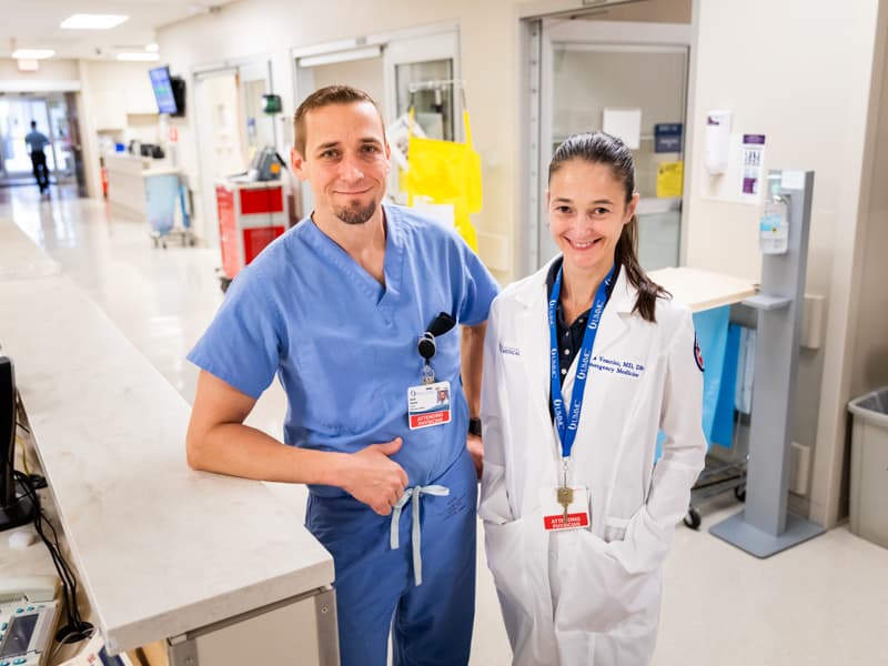 Portrait of Dr. Dave Vearrier and Dr. Laura Vearrier