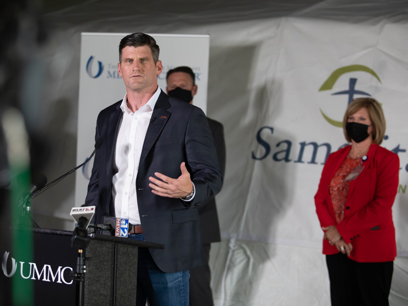 Edward Graham, Samaritan's Purse assistant to the vice president of programs and government relations, telle of the Christian organization's aid during the COVID-19 pandemic.