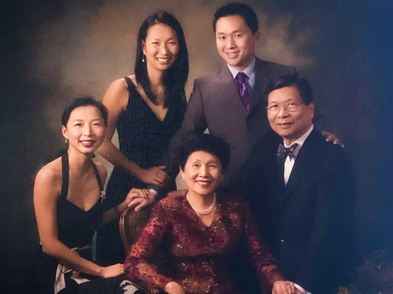 Dr. C.J. Chen and his wife, Dr. Lin Chen, are pictured with their children, from left, Dr. Alice Chen-Plotkin, Dr. Grace Chen Yu and Dr. Royce Chen.