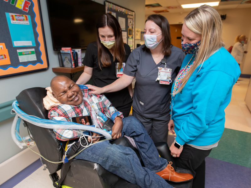 Children’s of Mississippi patient William Currie enjoys singing 