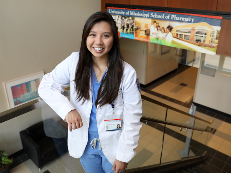 Graduate Amy Ly-Ha is this year’s recipient of the School of Pharmacy Outstanding Student Award. She plans to become an ambulatory care pharmacist. Jay Ferchaud/ UMMC Communications
