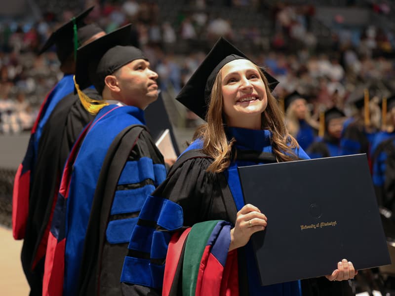 After receiving her MD/PhD degree, graduate Meredith Cobb will be doing her internal medicine residency at UMMC.