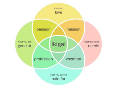 Ikigai is a Japanese word meaning "life purpose" or "reason for being."