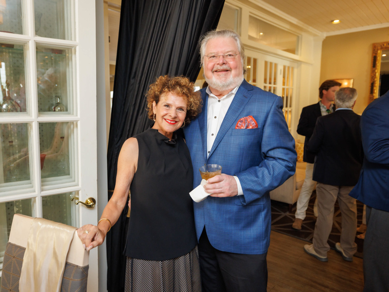 Dr. Paul Parker and wife Kerry, Campaign for Children's of Mississippi Steering Committee members, smile at a Fairview Inn reception. Joe Ellis/ UMMC Communications 