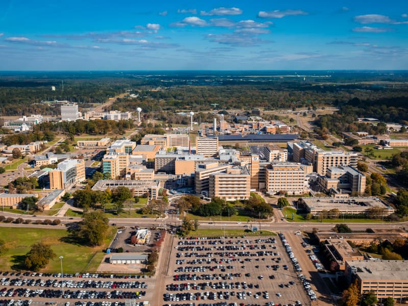 The University of Mississippi Medical Center main campus in Jackson operates on its own well- water system. Jay Ferchaud/ UMMC Communications