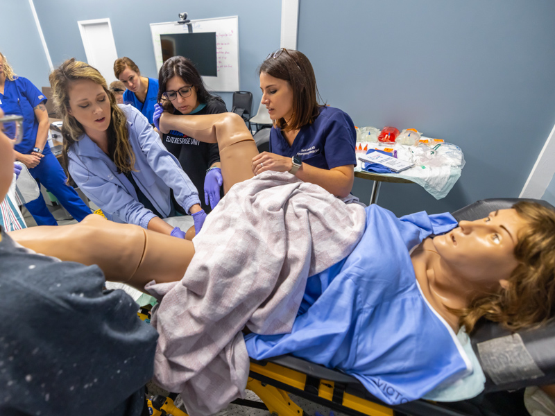 Labor simulation training a birth