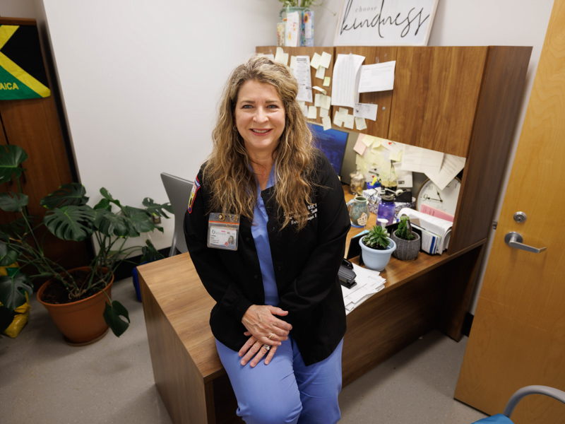 Lourene Davis is a nurse manager in pre-anesthesia, an area that consults with more than 100 patients a day. Joe Ellis/ UMMC Communications