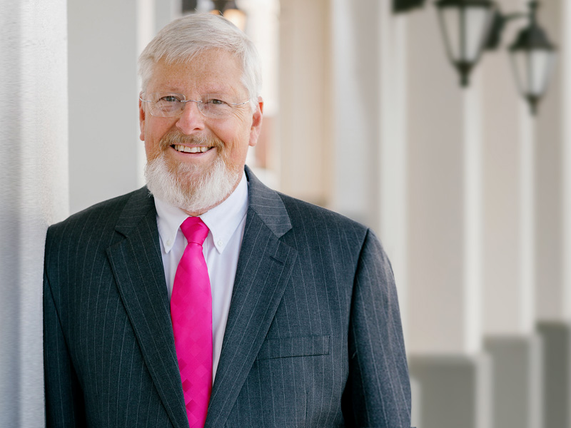 Dr. Scott Berry, chief of breast surgery and surgical director of the Comprehensive Breast Center, shows his commitment to patients by taking part in Real Men Wear Pink.