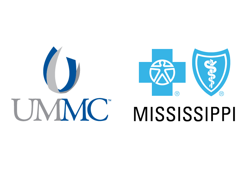 Blue Cross, Blue Shield of Mississippi and University of Mississippi Medical Center logos