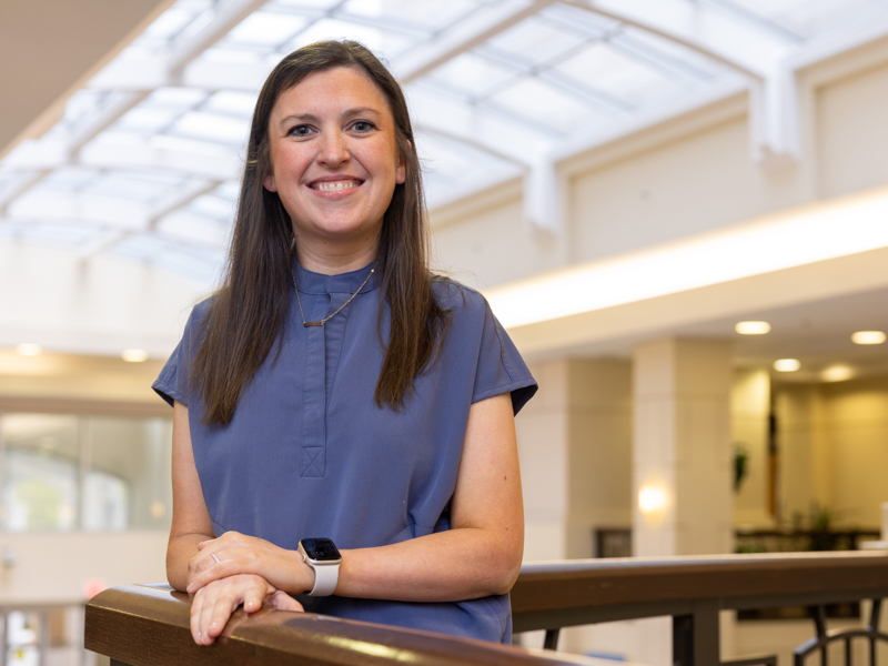 Brittany Mack is the new manager of Volunteer Services within the Office of Patient Experience. Jay Ferchaud/ UMMC Communications