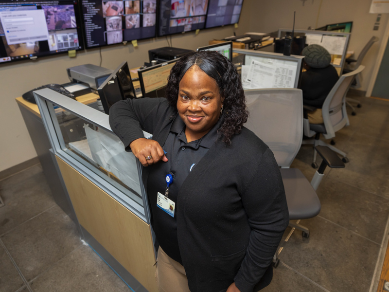 Nancy Smith is a state-certified emergency dispatcher with UMMC Police and Public Safety.