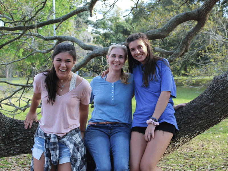 By the time this photo was taken, Gabrielle Morris, left, at age 16, was no longer experiencing seizures. With her are, from left, her mom, Elizabeth Crain, and sister Sydney, at 14. (Photo courtesy of Gabrielle Morris)