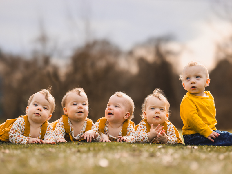 A year after their birth at Wiser Hospital for Women and Infants and neonatal care at Children’s of Mississippi, Adalyn Elizabeth, Everleigh Rose, Malley Kate, Magnolia Mae and Jake Easton are all thriving.