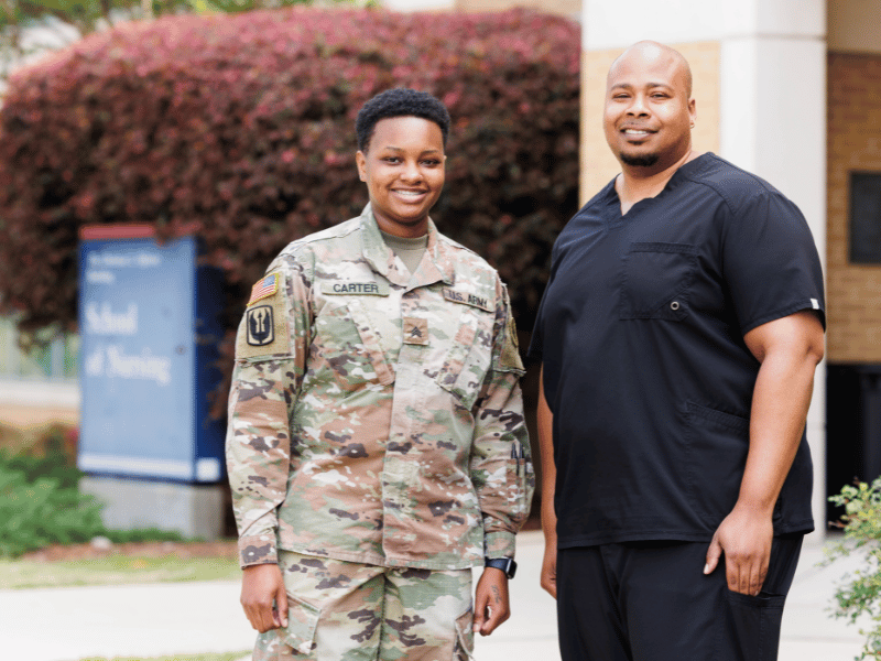 #2024UMMCGrad: School of Nursing’s Carter, Haynes combine nursing, military service