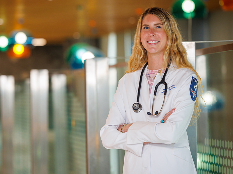 #2024UMMCGrad: Estelle Blair balances medical school and motherhood – single, but not alone