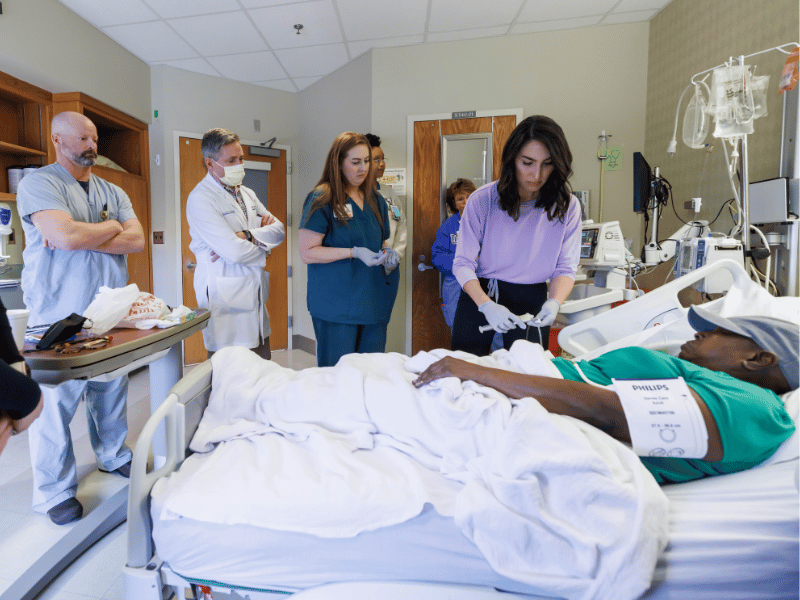 Patricia Hurrod receives the first CAR T therapy treatment in the state of Mississippi.