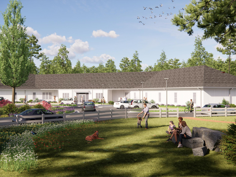 The Alyce G. Clarke Center for Medically Fragile Children is shown in this architectural rendering.
