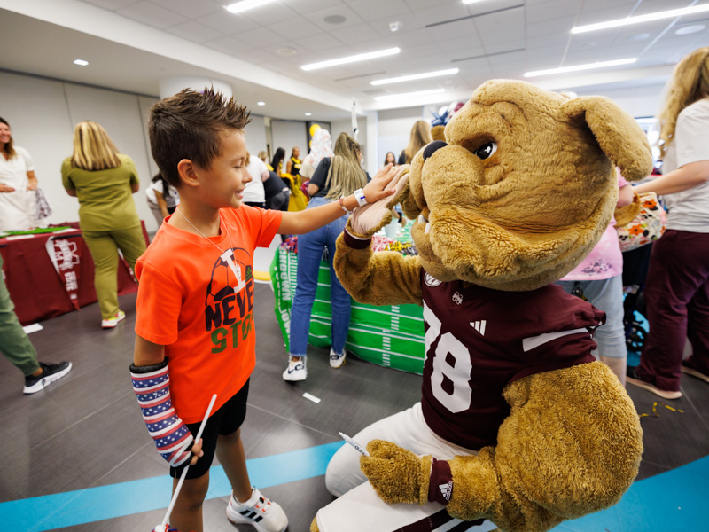 Photos and Video: Children’s of Mississippi patients have football fun