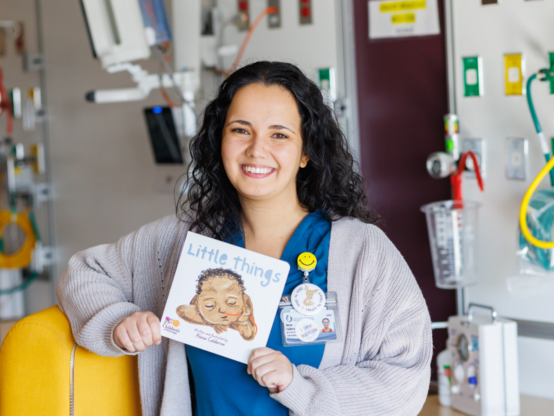 Alena Calderon, an early interventionist at Children's of Mississippi, wrote and illustrated the book "Little Things," which offers information and resources for families with babies in neonatal intensive care.