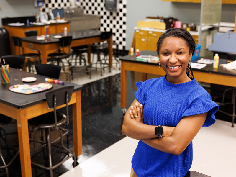Iesha Smith is wrapping up her first full semester as a faculty member in the doctoral degree program in occupational therapy while also working at Children’s of Mississippi.