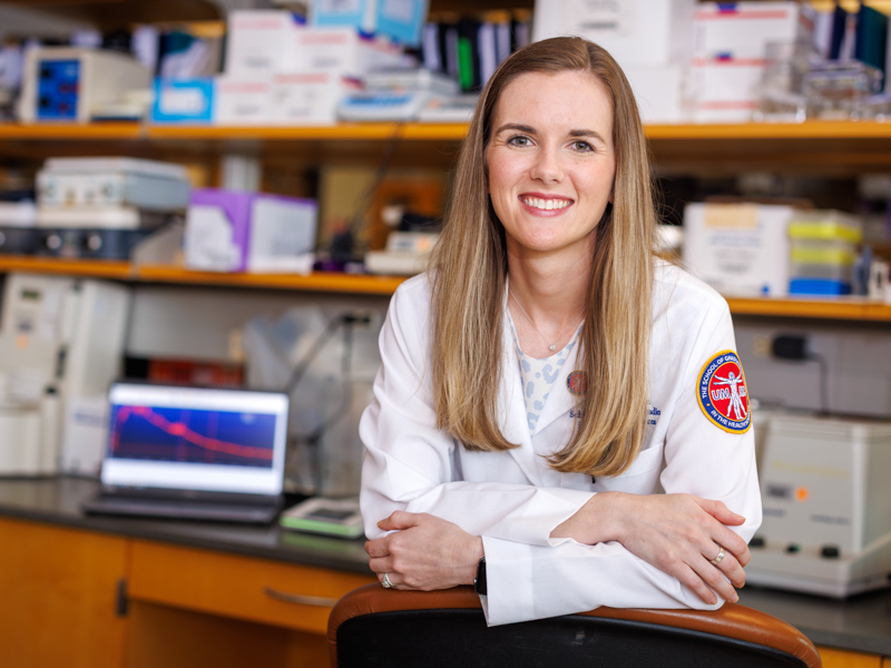 Jordan Mallette earns a PhD from the School of Graduate Studies in the Health Sciences this month, establishing her career in research and education.