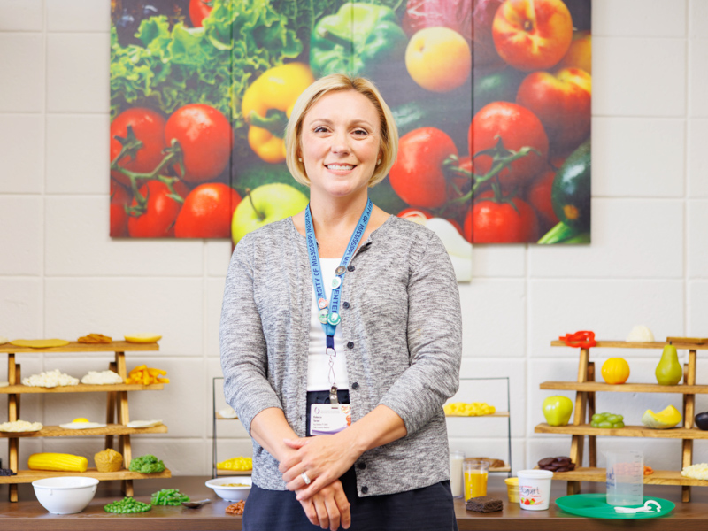 Rebecca Turner, a registered dietitian with UMMC's Lifestyle Medicine Clinic, helps patients achieve health goals through healthy eating habits.