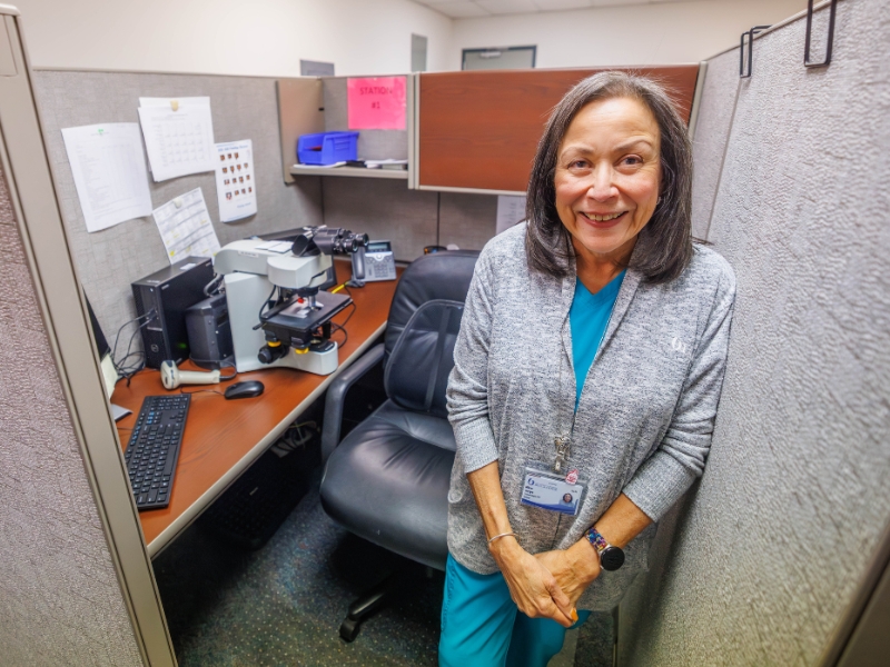 Mirna Vargas has been a cytotechnologist at UMMC for nearly a decade.