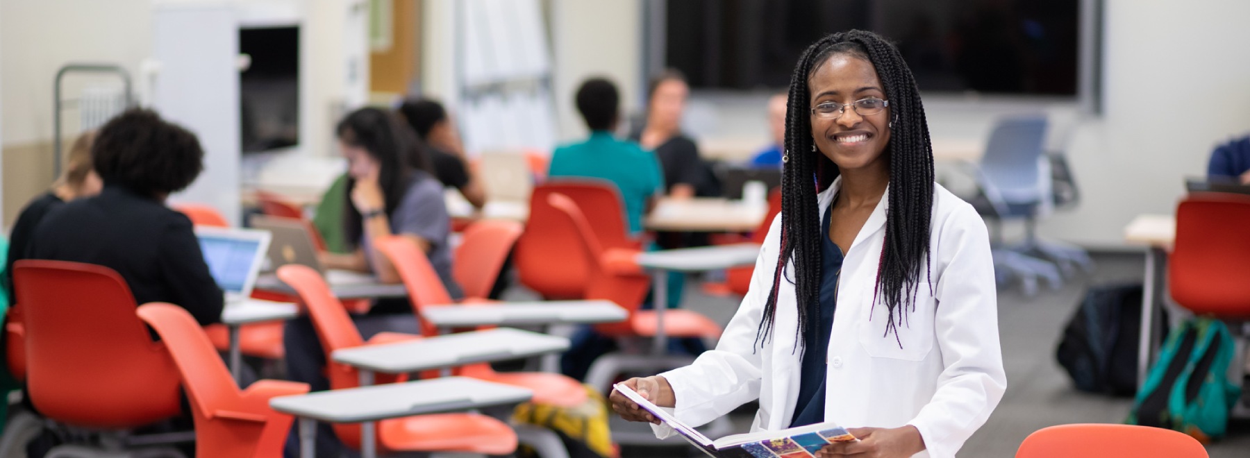 SHRP student reads in classroom. SHRP student reads in classroom.