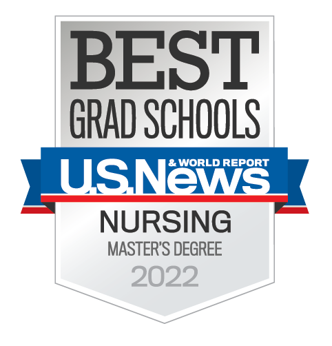 US News and World Report 2022 Best Grad Schools badge for nursing master's degree.