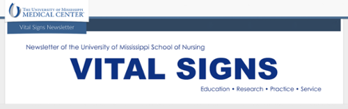 Vital Signs newsletter banner